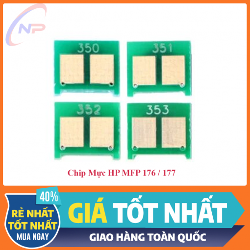 chip mực máy in màu Hp 176n, 177fw