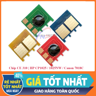 Chip mực hp cp 1025, 1025nw, canon 7018