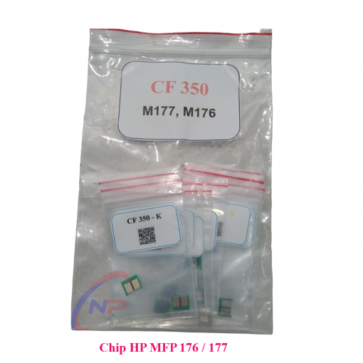 chip mực máy in màu Hp 176n, 177fw