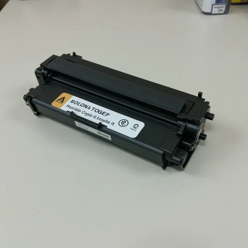Kỹ thuật viên đang bơm mực vào cartridge máy in tại văn phòng.
