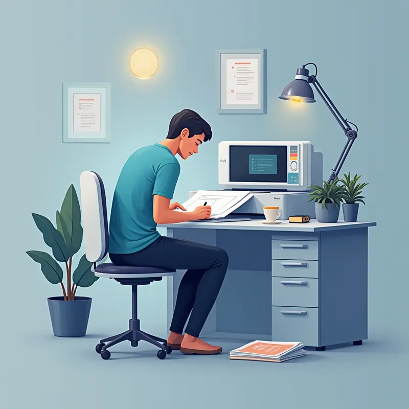 Hộp mực máy in đang được nạp đầy trong văn phòng.
