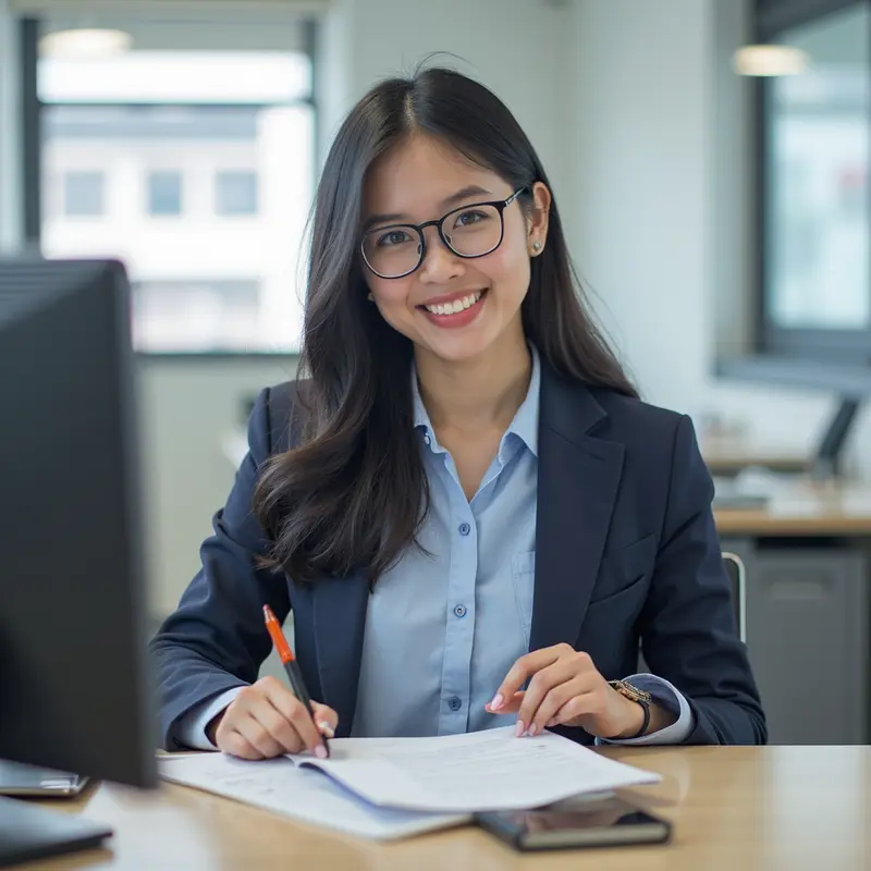 Kỹ thuật viên kiểm tra chất lượng mực sau khi bơm tại văn phòng.