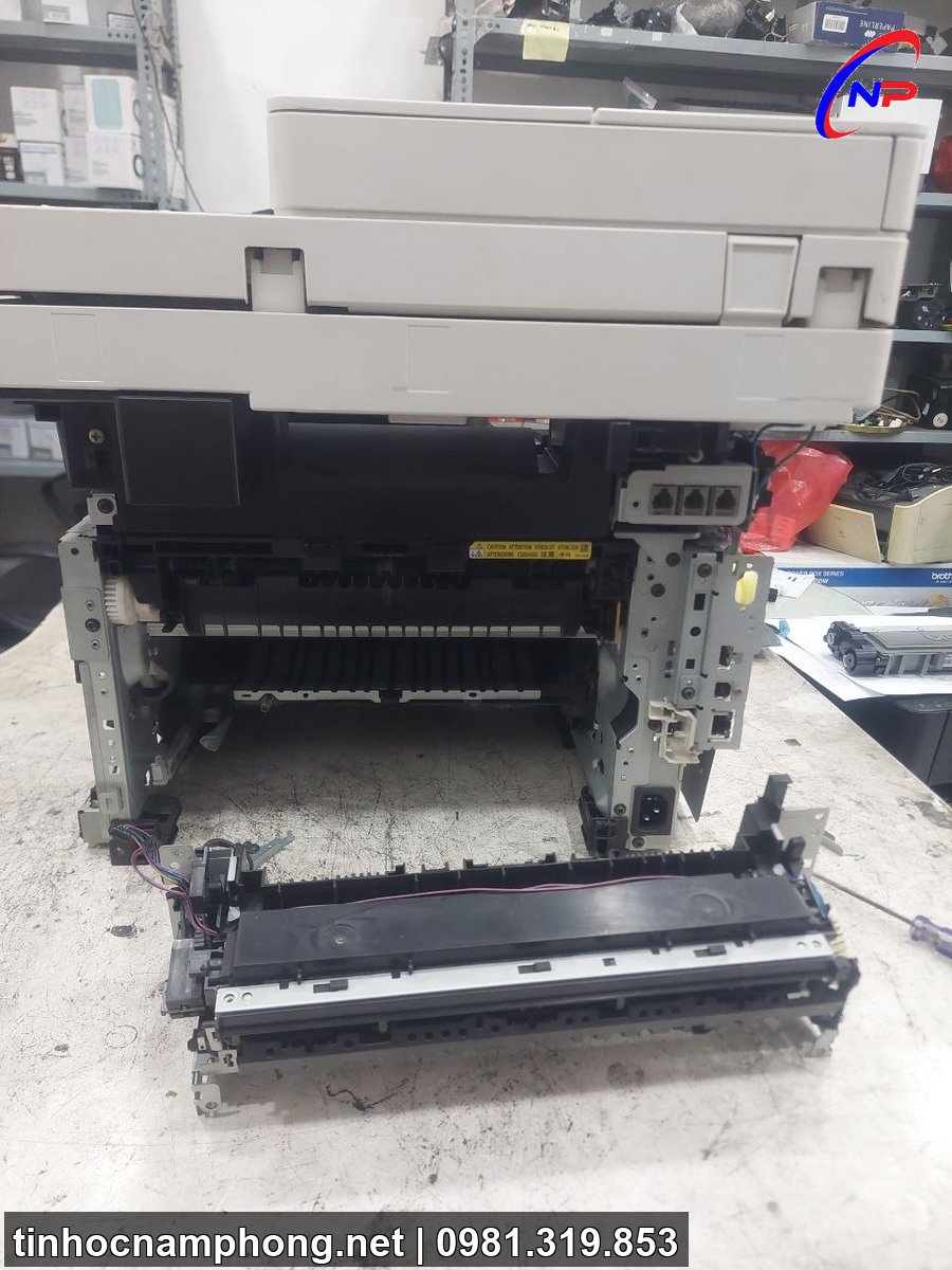 Cụm sấy máy in HP tháo rời kiểm tra cảm biến giấy